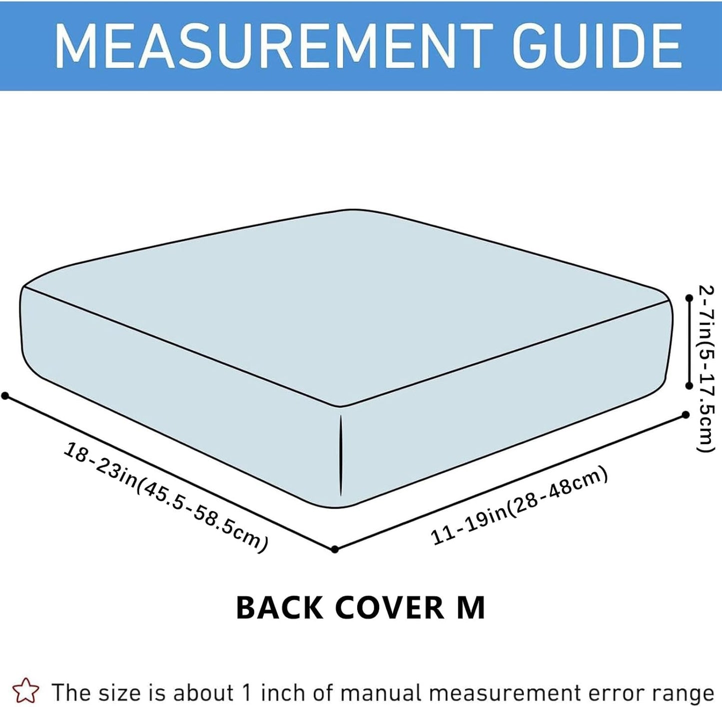 hyha Waterproof Couch Cushion Covers for Pets, Non Slip Sofa Seat Cover for Dogs Washable, Soft Thick Stretch Jacquard Fabric, Sofa Slipcovers with Elastic Bottom (1 Piece for Backrest M, Taupe)