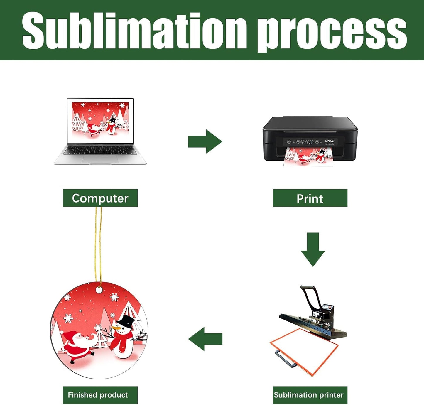 16 pcs Metal Sublimation Ornament Blanks,Christmas Ornaments Sublimation Christma Ornament Blanks for Christmas Tree Decor Blank Ornaments,DIY Handmade Crafts Double Sided Sublimation Ornaments