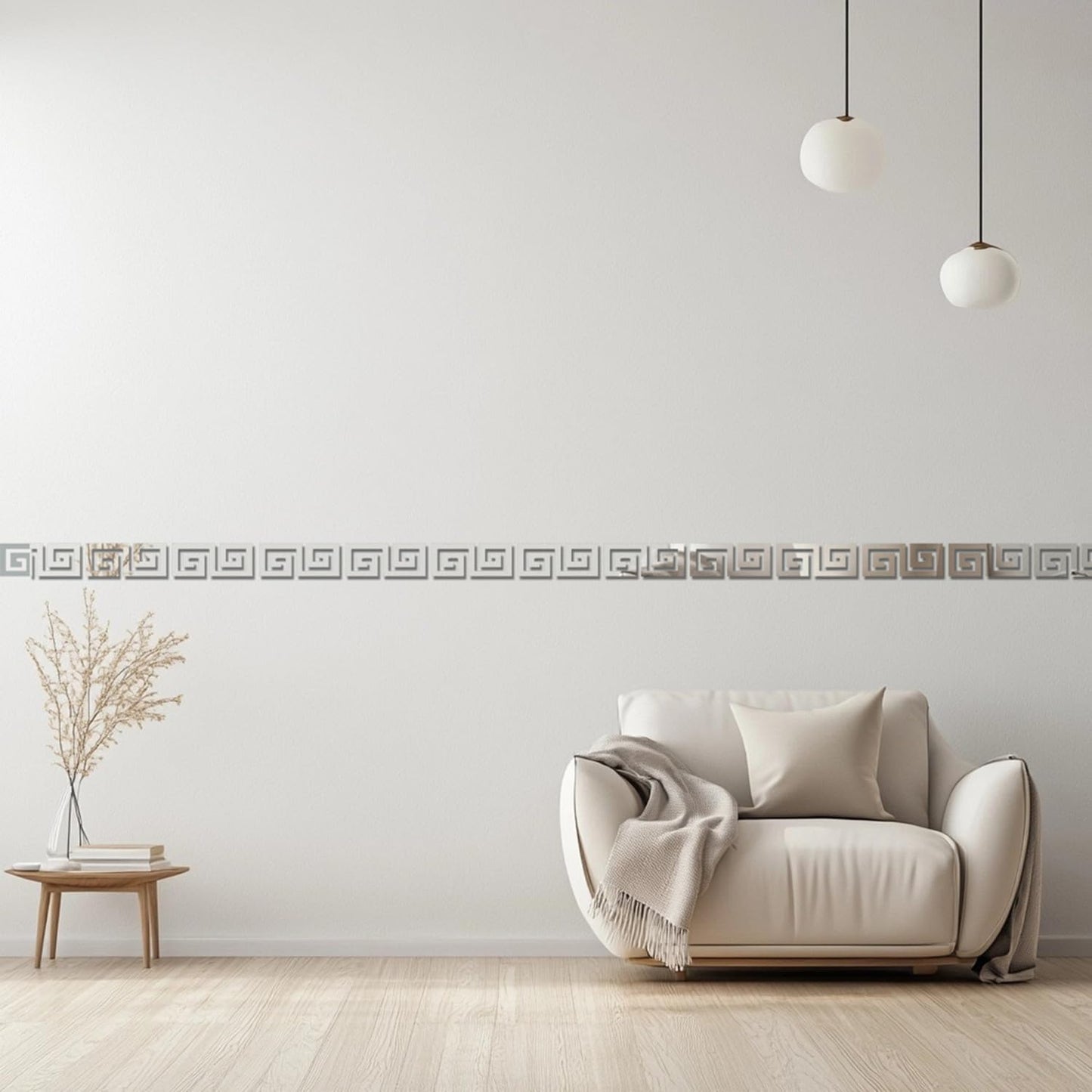 15 Pcs DIY Geometric Shape Acrylic Decorative Mirror Stickers Removable Adhesive Wall Mirror Décor for Living Room Home Background (Silver,3.15 * 7.87inches)