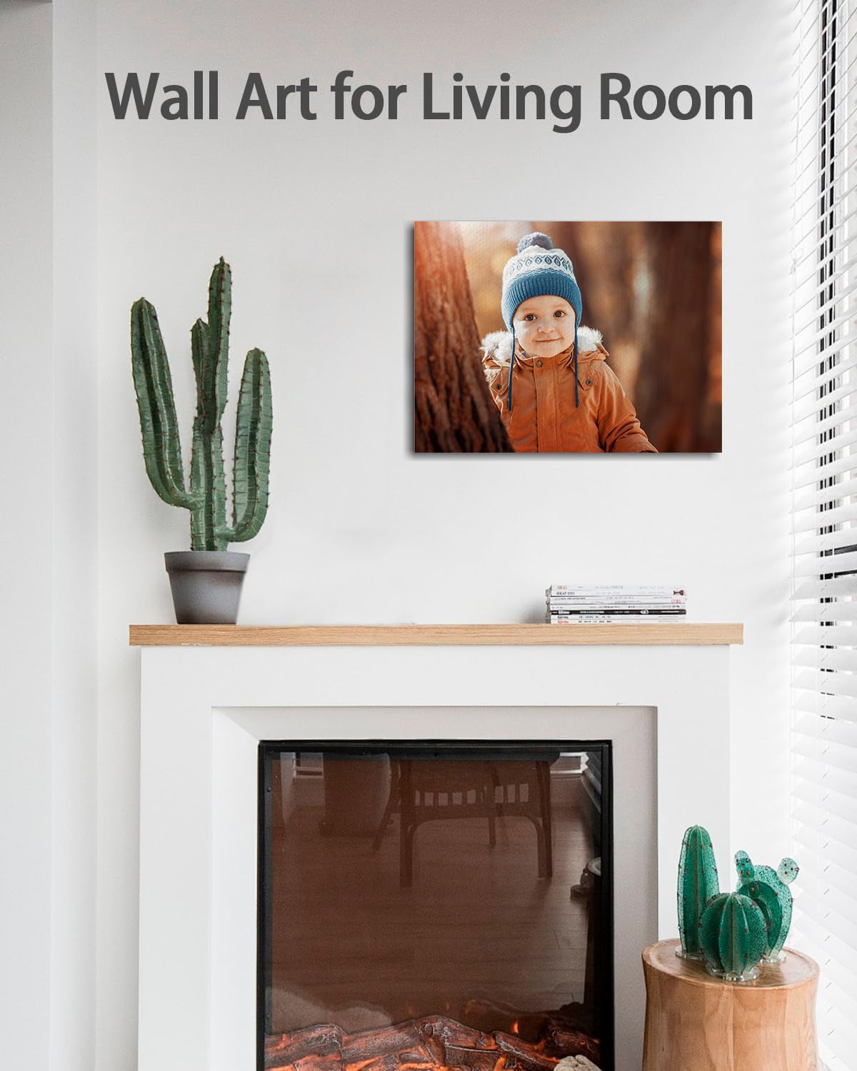 AbcCustomize Canvas Prints with Your Photos, Personalized Photo To Canvas Print for Bedroom, Living Room, Farmhouse Office Decor,Custom Canvas Wall Art for Gifts & Keepsakes, Ready to Hang