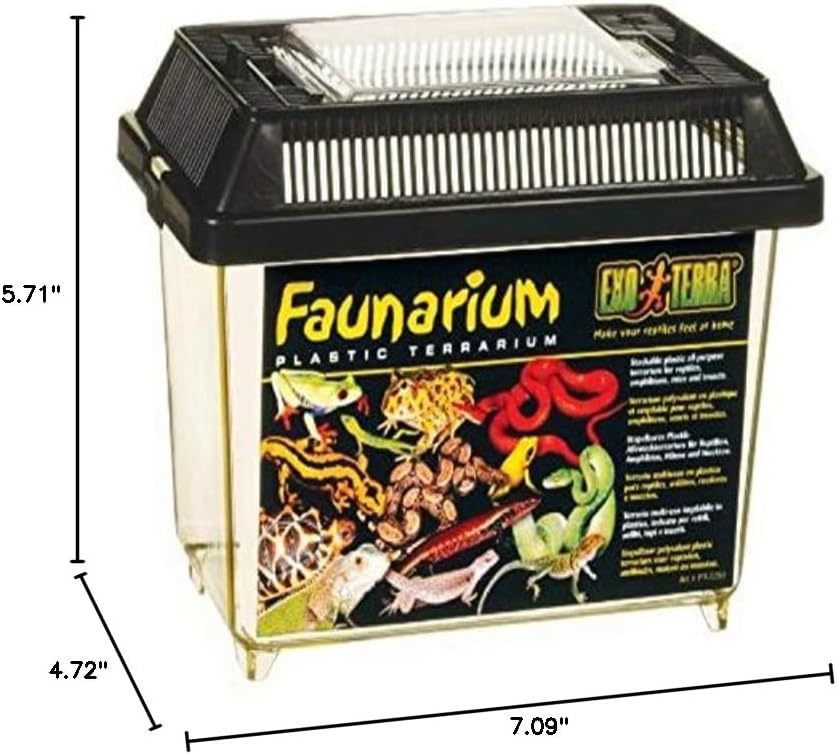 Exo Terra Faunarium, Plastic Reptile Terrarium, Mini, PT2250