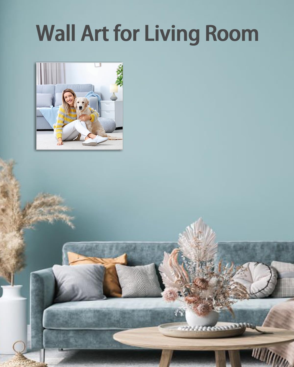 AbcCustomize Canvas Prints with Your Photos, Custom Canvas Wall Art for Bedroom, Living Room, Farmhouse Decor, Personalized Gifts