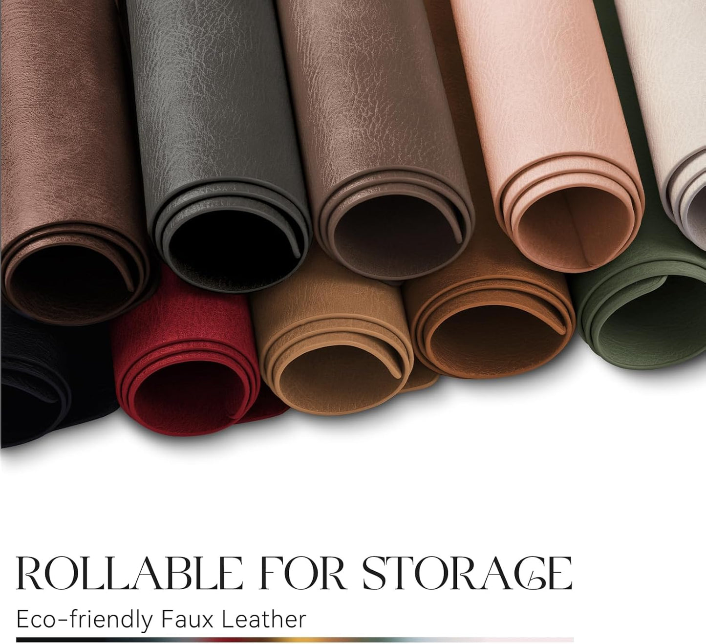 MOSAYT Vinyl Placemats Set of 6-12 X 17 Inch - Faux Leather 100% Waterproof Oil-Proof Wipeable PU Place Mats, Heat Resistant Reversible Table Mats for Kitchen, Dining, Outdoor (Pink)