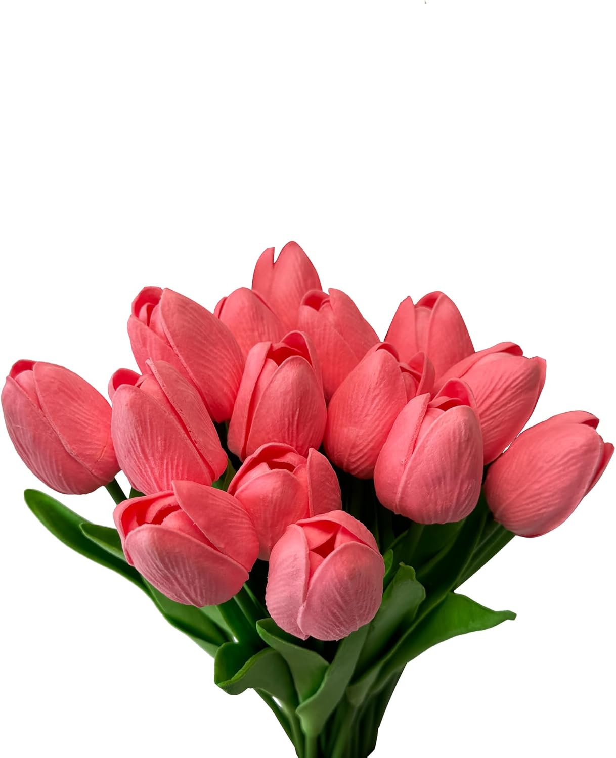 15 Pcs Artificial Tulip PU Fake Flower Realistic Touch Spring Summer Fake Flowers for Home Decor Outdoor Garden Parties and Wedding