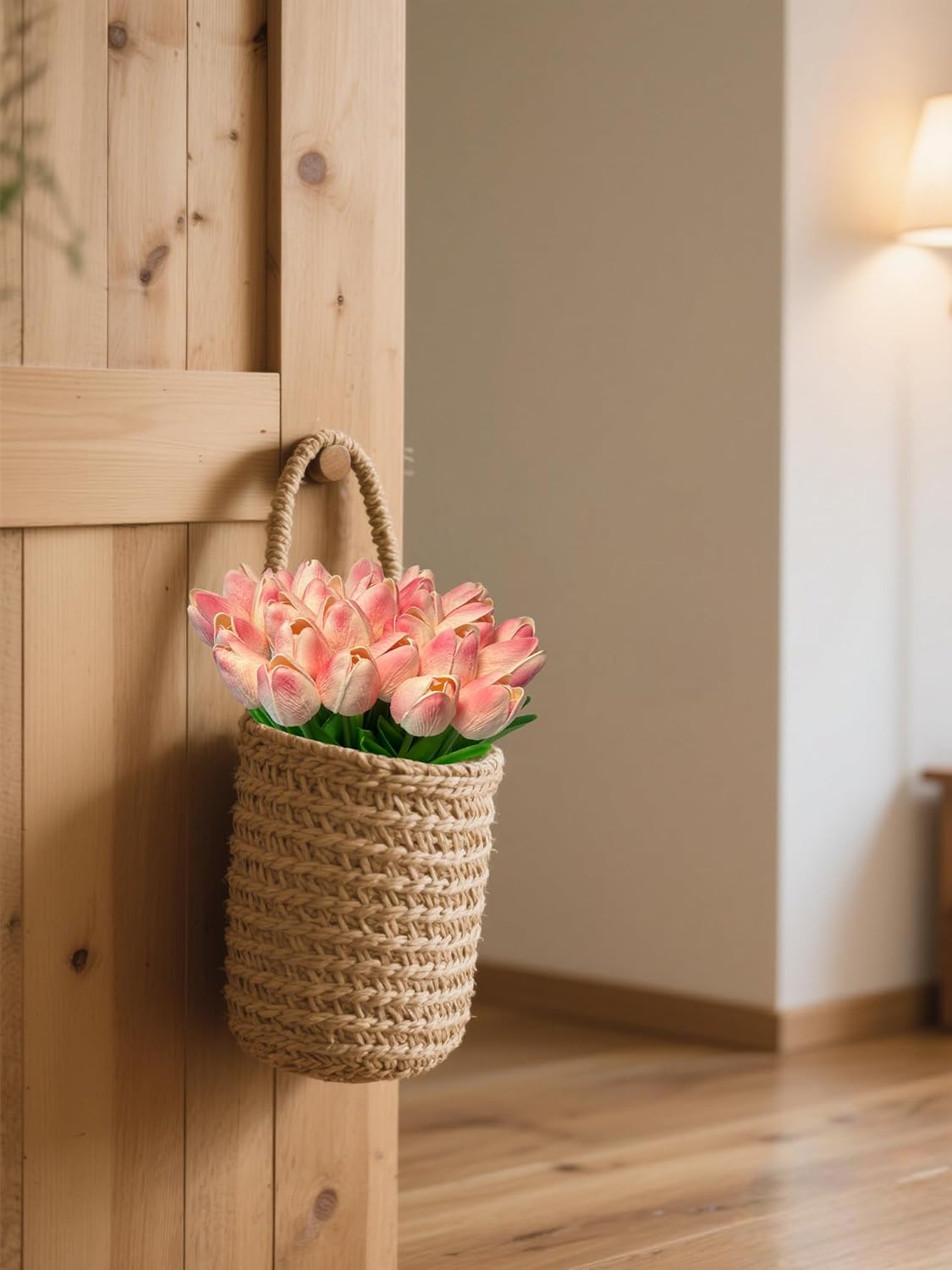 15pcs Real Touch Tulips PU Artificial Flowers Fake Tulips Flowers for Arrangement Wedding Party Easter Spring Home Dining Room Office Decoration