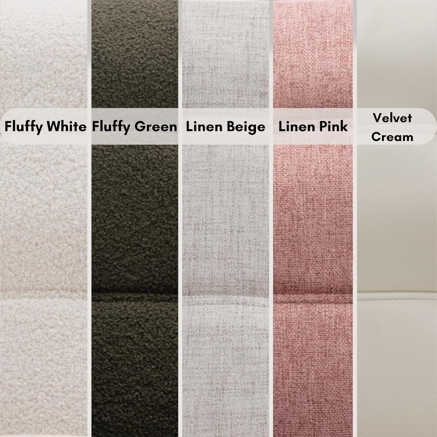 48" Small Loveseat Sofa, Modern Sherpa Mini Sofa Couch 2-Seater Fluffy Love Seat with Quilting Backs and Wood Legs for Living Room, Bedroom and Small Space, Green