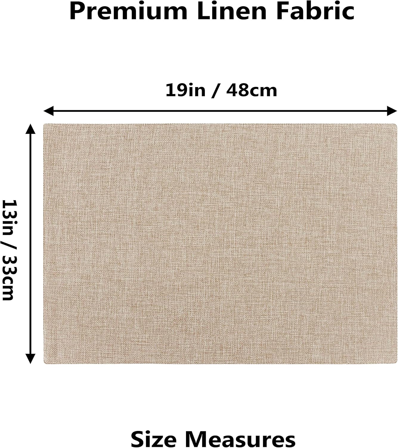 Home Brilliant Placemats Set of 8 Heat Resistant Dining Table Place Mats Plate Mat Cloth Placemats Kitchen Table Mats Indoor Outdoor, Light Linen