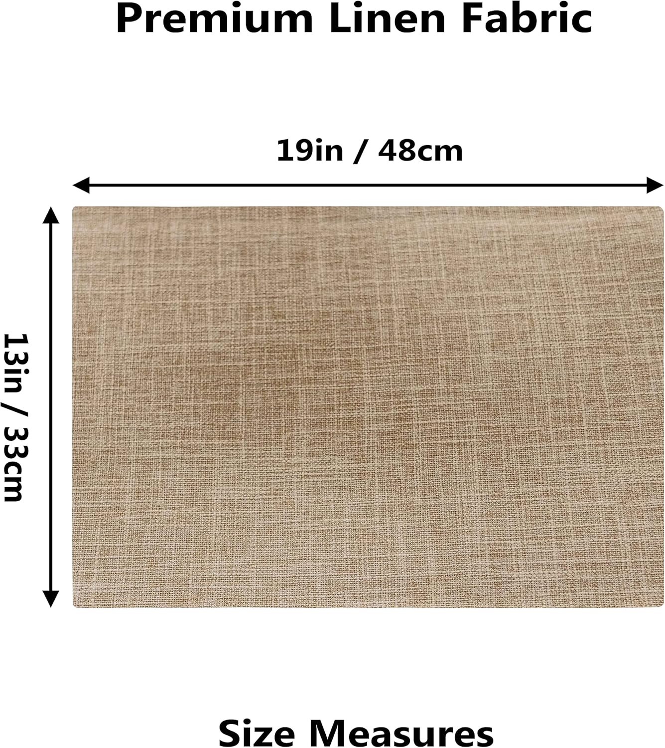 Home Brilliant Linen Place Mats Set of 4 Heat Resistant Dining Table Place Mats Cloth Placemats Kitchen Table Mats Placemat, Burlap