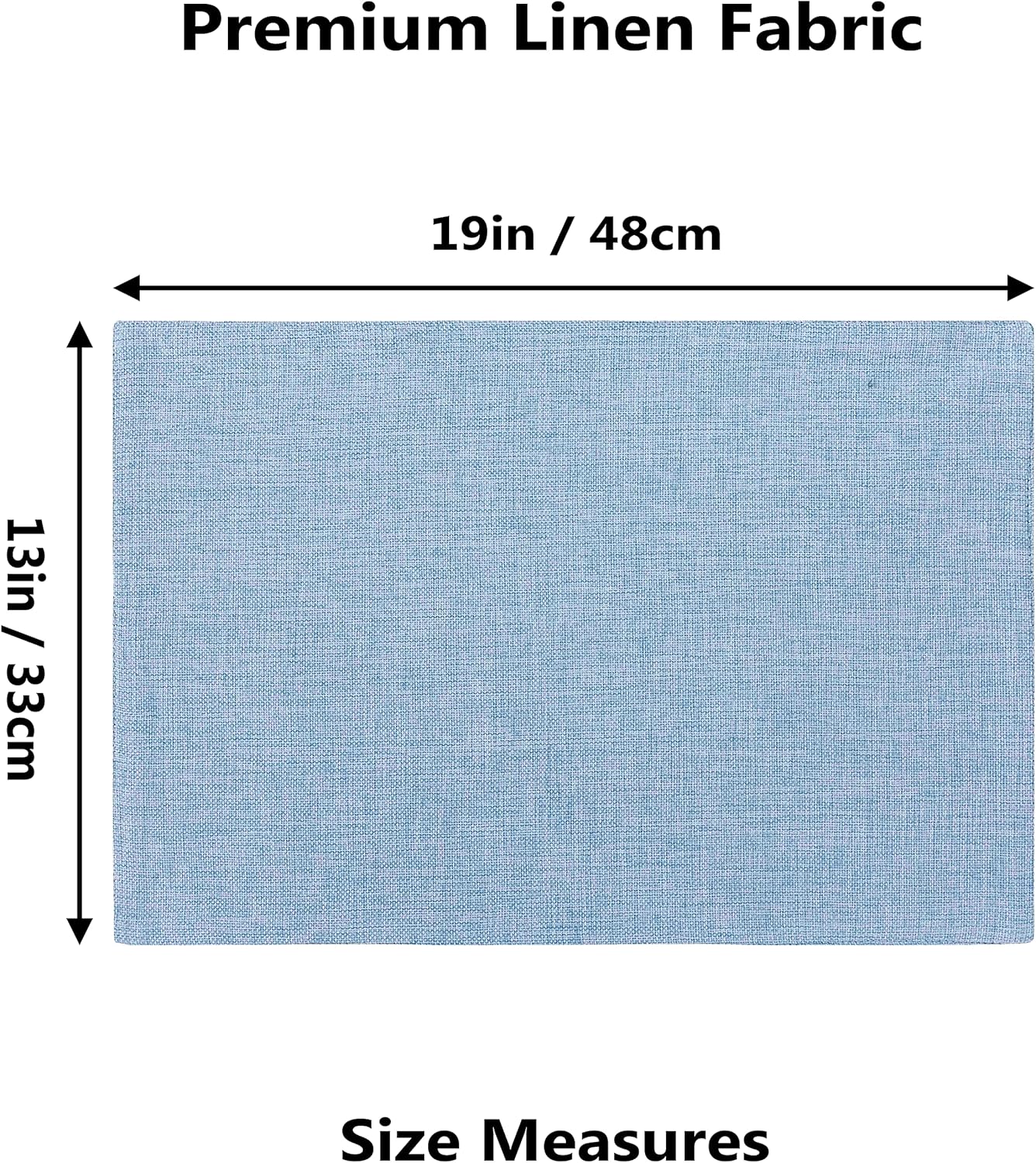 Home Brilliant Blue Placemats Set of 8 Heat Resistant Farmhouse Boho Placemats Burlap Cloth Place Mat Dining Table Place Mats Kitchen Table Mats, Blue