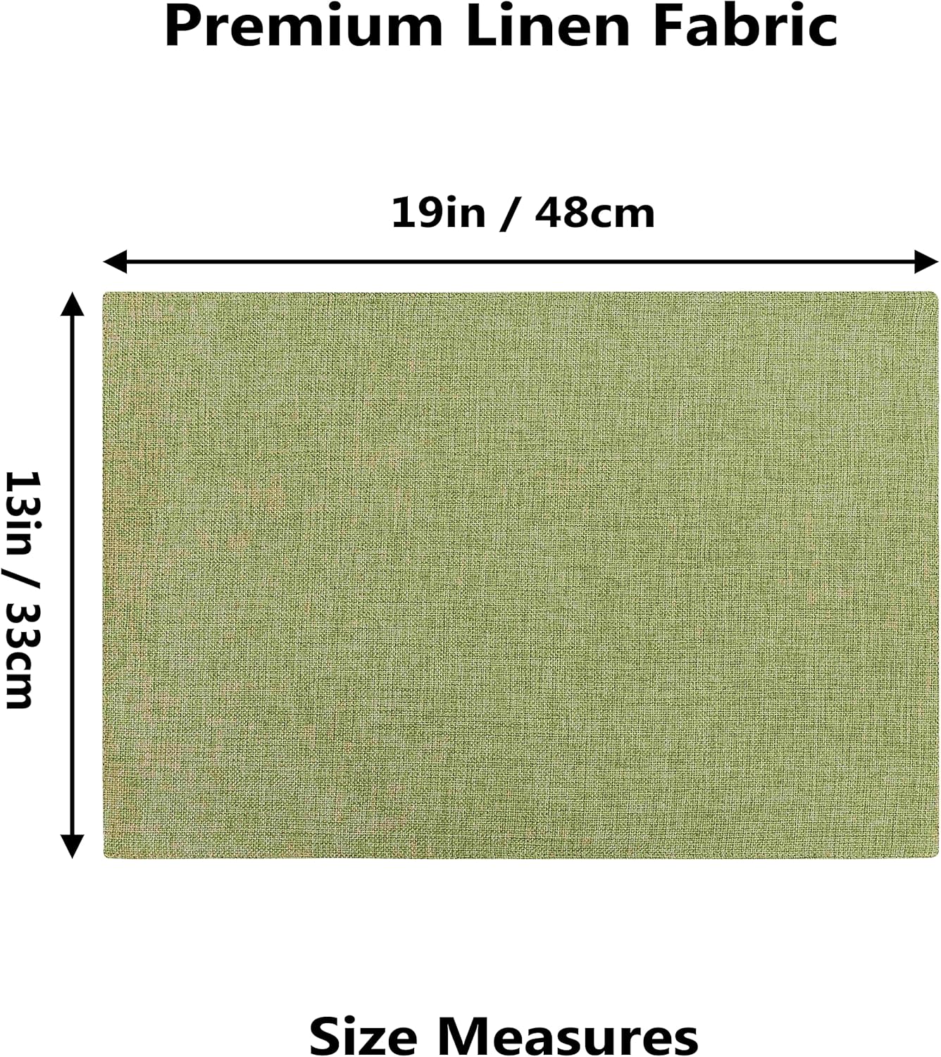 Home Brilliant Green Placemat Set of 4 Washable Place Mats Placemats Heat Resistant Sage Placemat for Dining Table Kitchen Table Mats Spring Dinner Decor, Grass Green