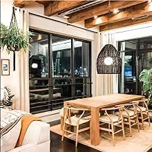 Tomile Solid Wood Wishbone Chair Y Chair Mid-Century Armrest Dining Chair, Hemp Seat (Ash Wood - Natural Wood Color)