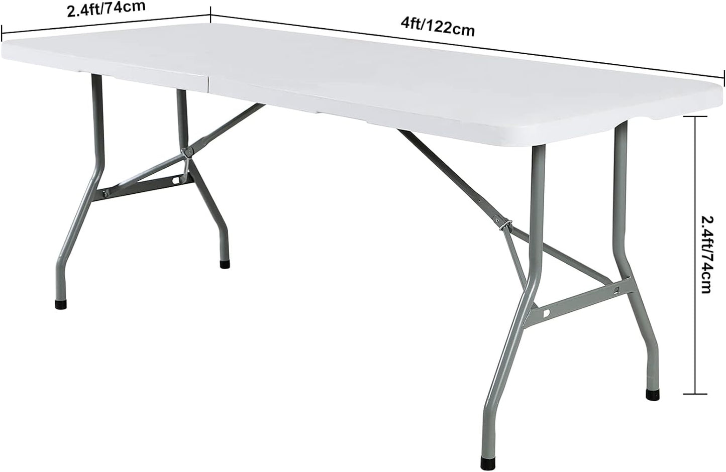 4Pack Spandex Waterproof Table Covers 4ft，Spandex 4ft Waterproof Table Cover for Party,Wedding, Banquet, and Events(White)