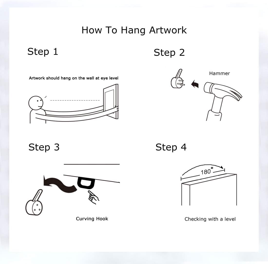 amatop Extra Large Wall Art for Living Room 100% Hand-Painted Framed Decorative Plum Floral Oil Painting Set Decorative Modern Blue Tree Artwork Ready to Hang