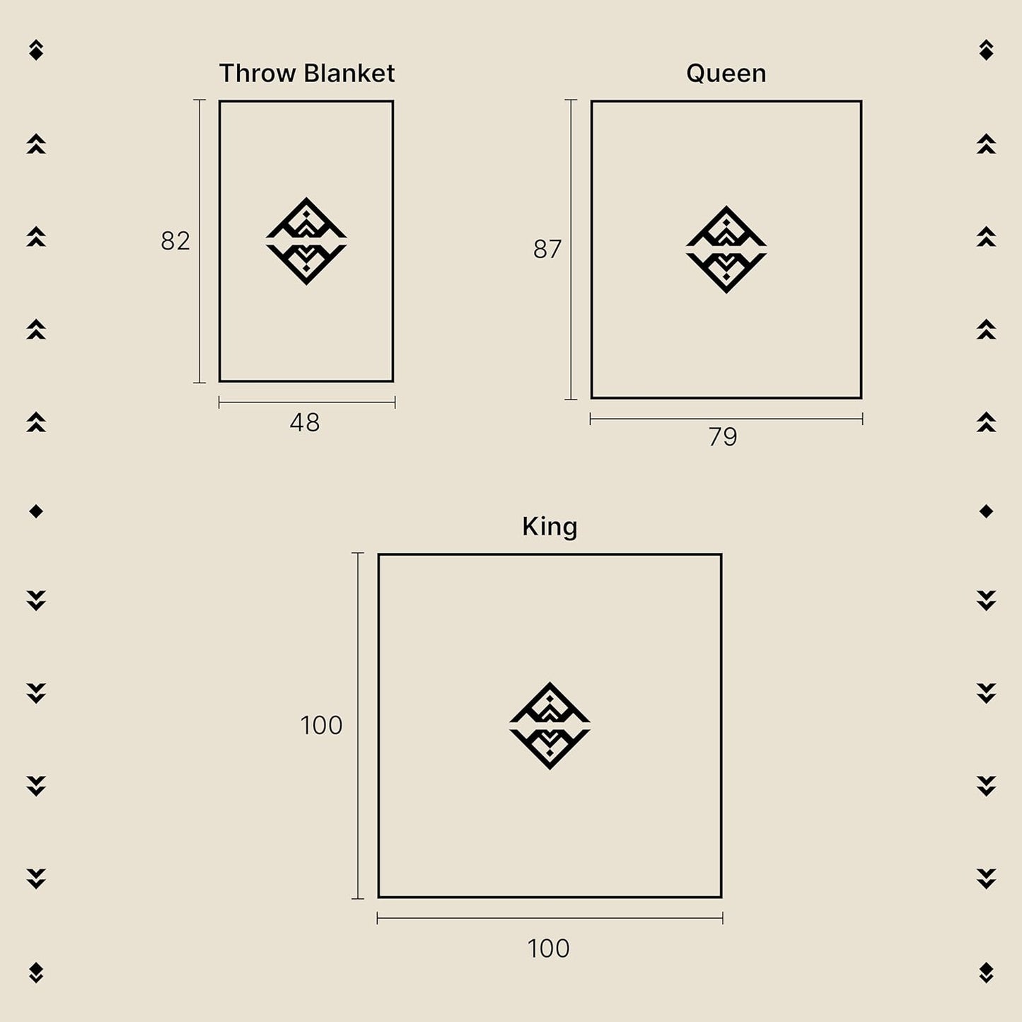 Inca Aztec Throw, Queen, King Blanket | Southwest Indian Navajo Boho Style | Native Cover for Camping, Bedding, Couch, Vanlife | Faux Alpaca, Lightweight, Hypoallergenic (Kocha Blue, Throw)