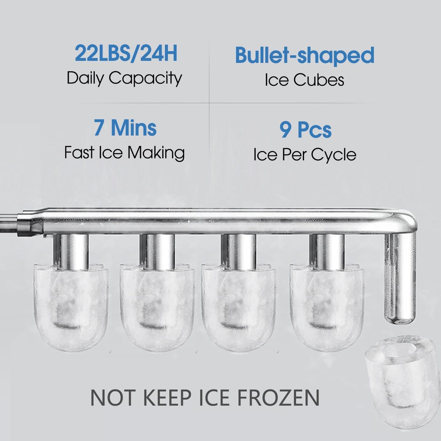 Self Cleaning Hot and Cold Bottom Load Water Cooler Dispenser with Ice Maker for 5 Gallon 3 Temperature Settings 22lbs Daily Capacity Black