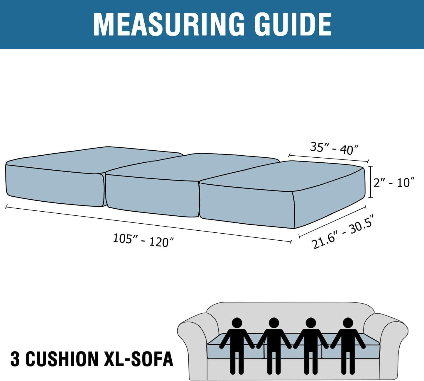 H.VERSAILTEX Velvet Stretch Couch Cushion Cover Plush Cushion Slipcover for Chair Loveseat Sofa Cushion Furniture Protector Seat Cushion Sofa Cover (3 Piece XL Sofa Cushion Covers, Mocha)