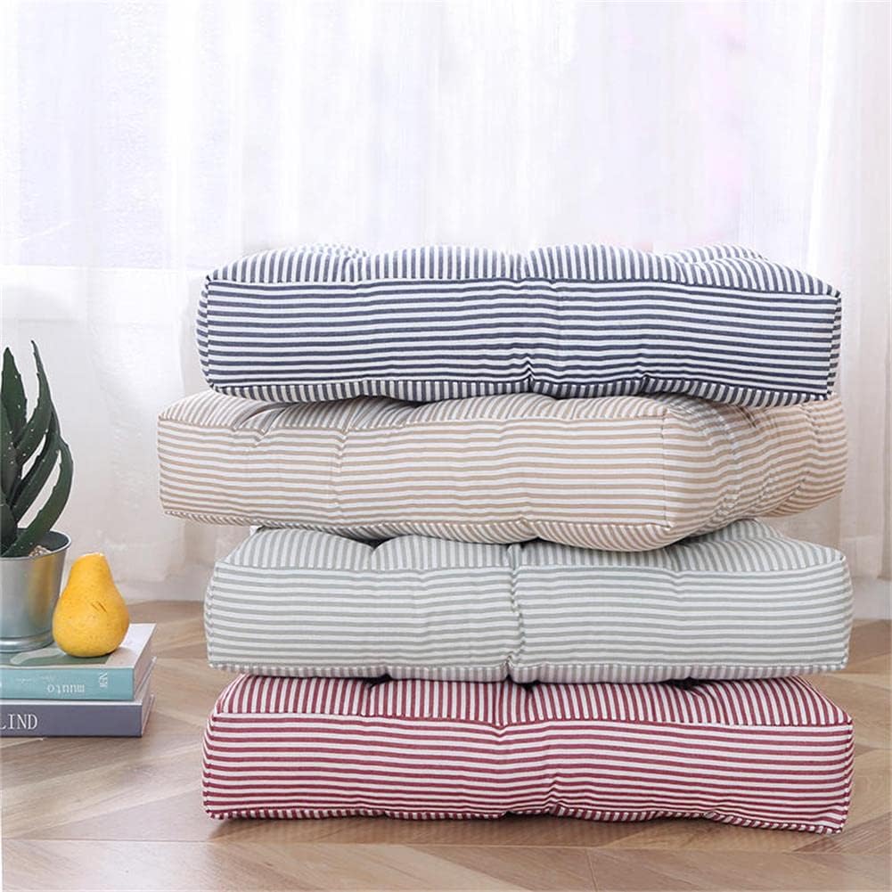 Tiita Chair Cushions 22"x22" Square Windows Pad for Adults Seating Pillows Set of 2, Blue