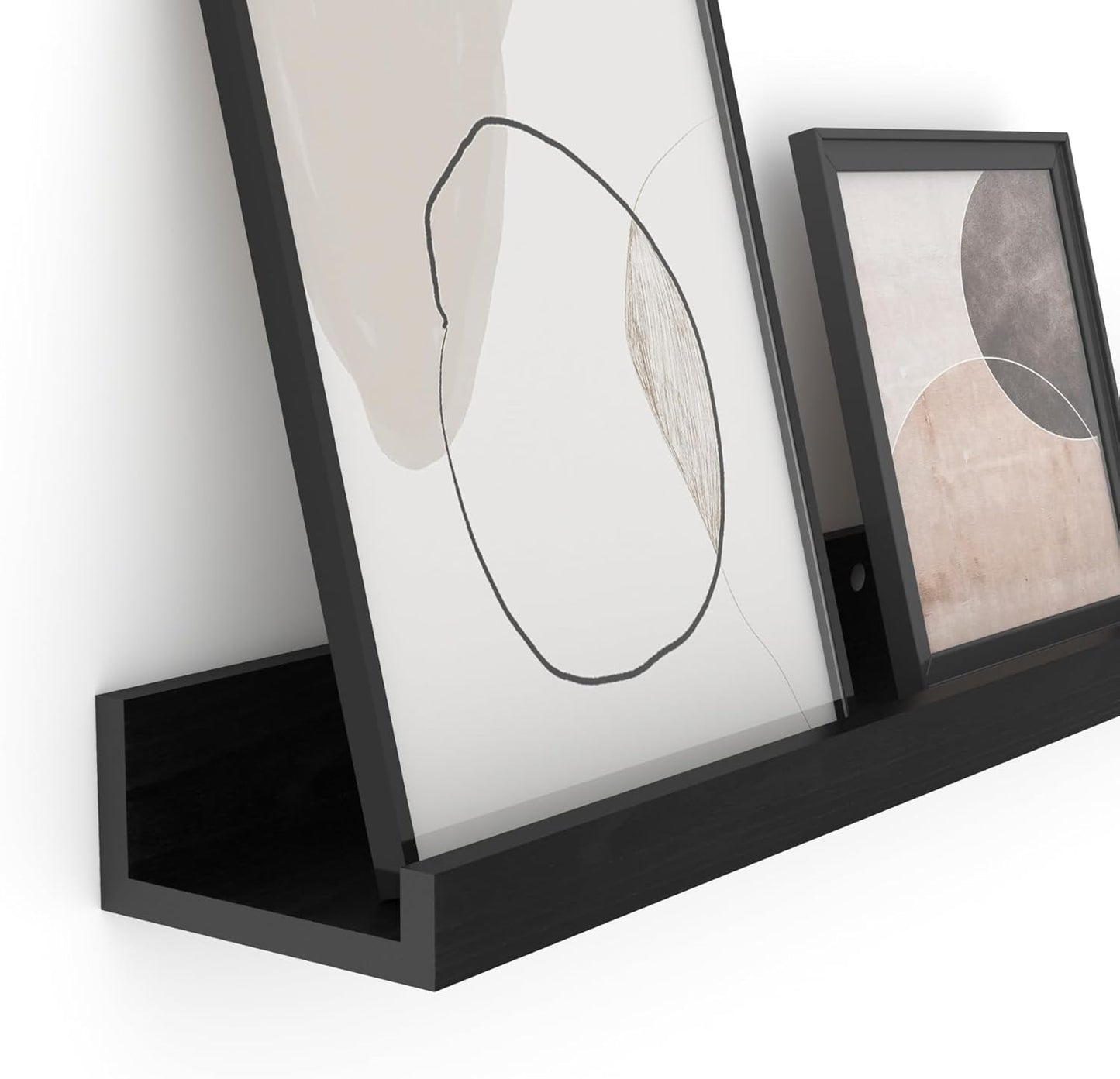 Giftgarden 36 Inch Multi Colors Floating Shelves for Wall Mount, Assorted Colors Wood Wall Shelf Ledge for Bathroom Bedroom Living Room Kitchen Storage, Set of 3 Different Sizes