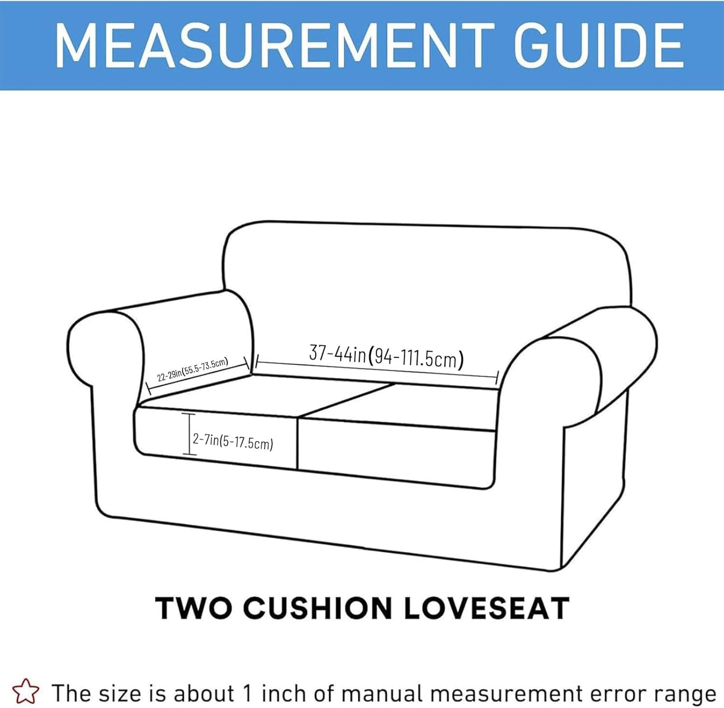 hyha Waterproof Couch Cushion Covers for Pets, Non Slip Sofa Seat Cover for Dogs Washable, Soft Thick Stretch Jacquard Fabric, Sofa Slipcovers with Elastic Bottom (1 Piece for Medium, Grey)