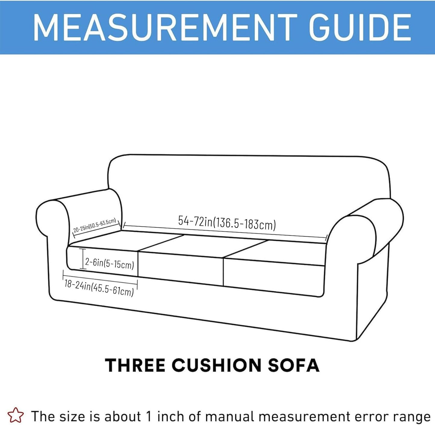 hyha Waterproof Couch Cushion Covers for Pets, Non Slip Sofa Seat Cover for Dogs Washable, Soft Thick Stretch Jacquard Fabric, Sofa Slipcovers with Elastic Bottom (3 Pieces, Grey)