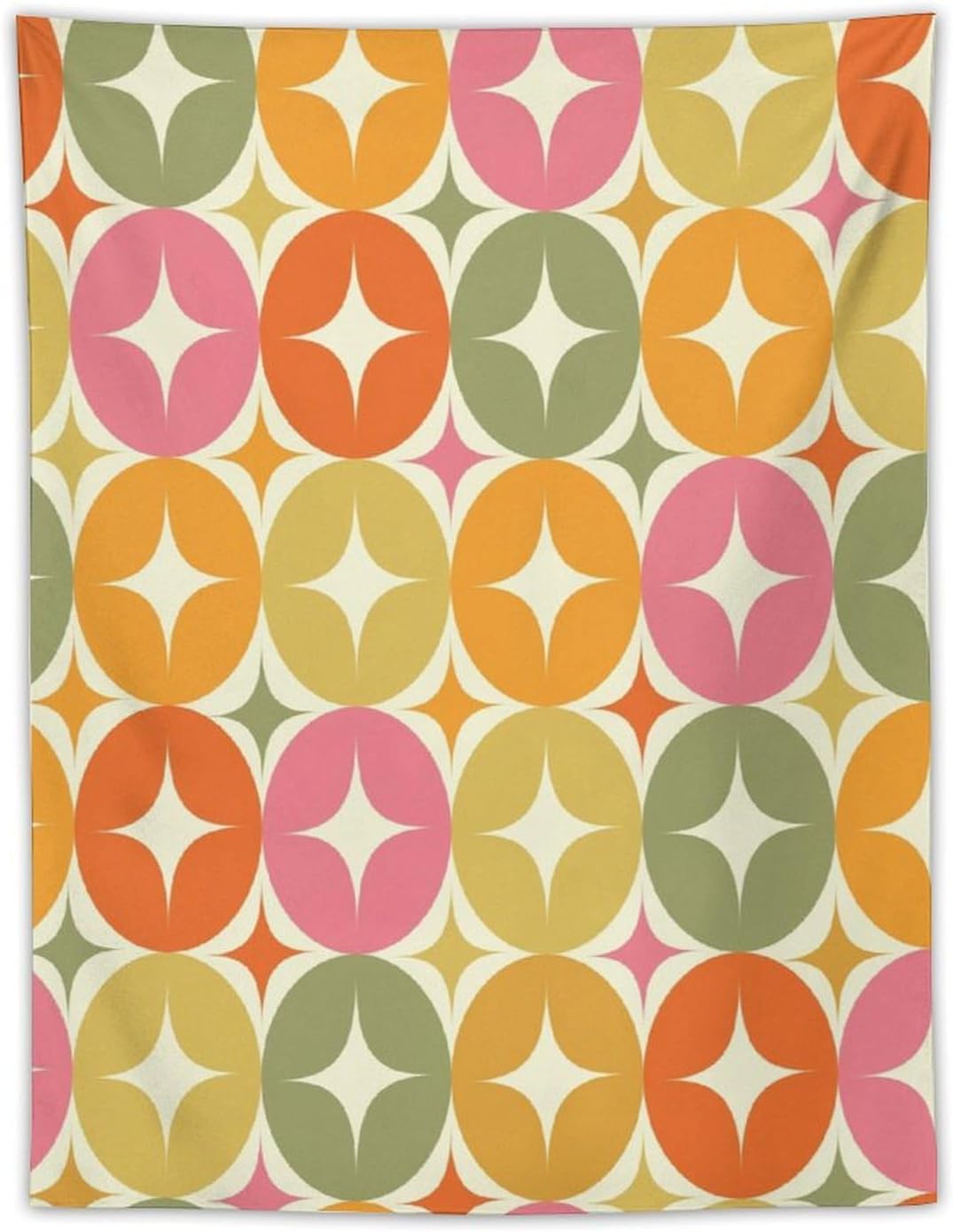 ICMOLYYENLO Abstract Cat Tapestry, Medieval Abstract Atomic Star Cat Vintage Home Wall Hanging Art Tapestry for Bedroom Living Room Dormitory 30x40 Inch