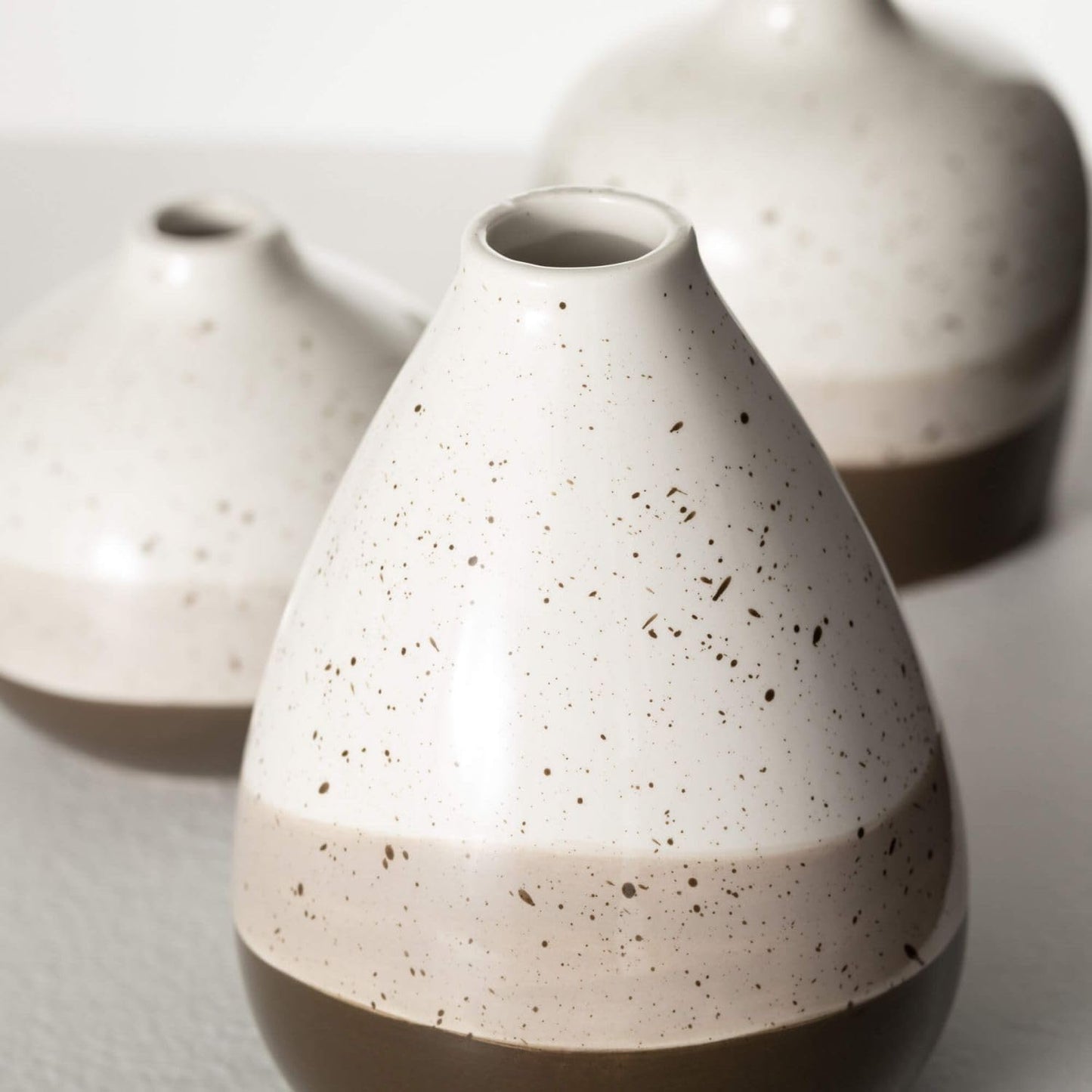 Sullivans Strata Mini Vase Set of 3, Trio Bud Vase, Perfect for Flower Greenery Stems Home Décor for Living Room, Office, Shelf Mantel (N3123)