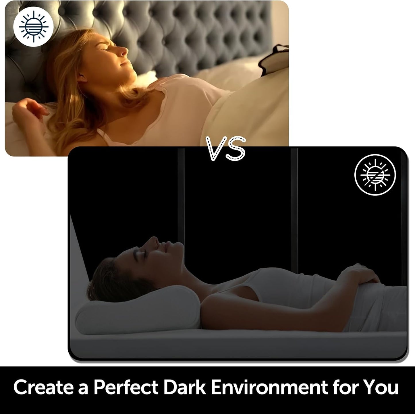 HIDBEA Mirror Blackout Window Film,100% Light Blocking Room Darkening Window Privacy Film,Mirror Glass Window Film Heat Control,Removable Window Cover Tint for Day Sleep(Mirror Black,35.4in x 6.5ft)