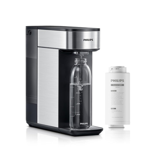 Reverse Osmosis Water Filter Countertop, PHILIPS Compact 5-in-1 RO Water Filtration System Purifier Dispenser with Aquaporin Technology Tested by NASA, NSF/ANSI 372 Certified, Reduce TDS