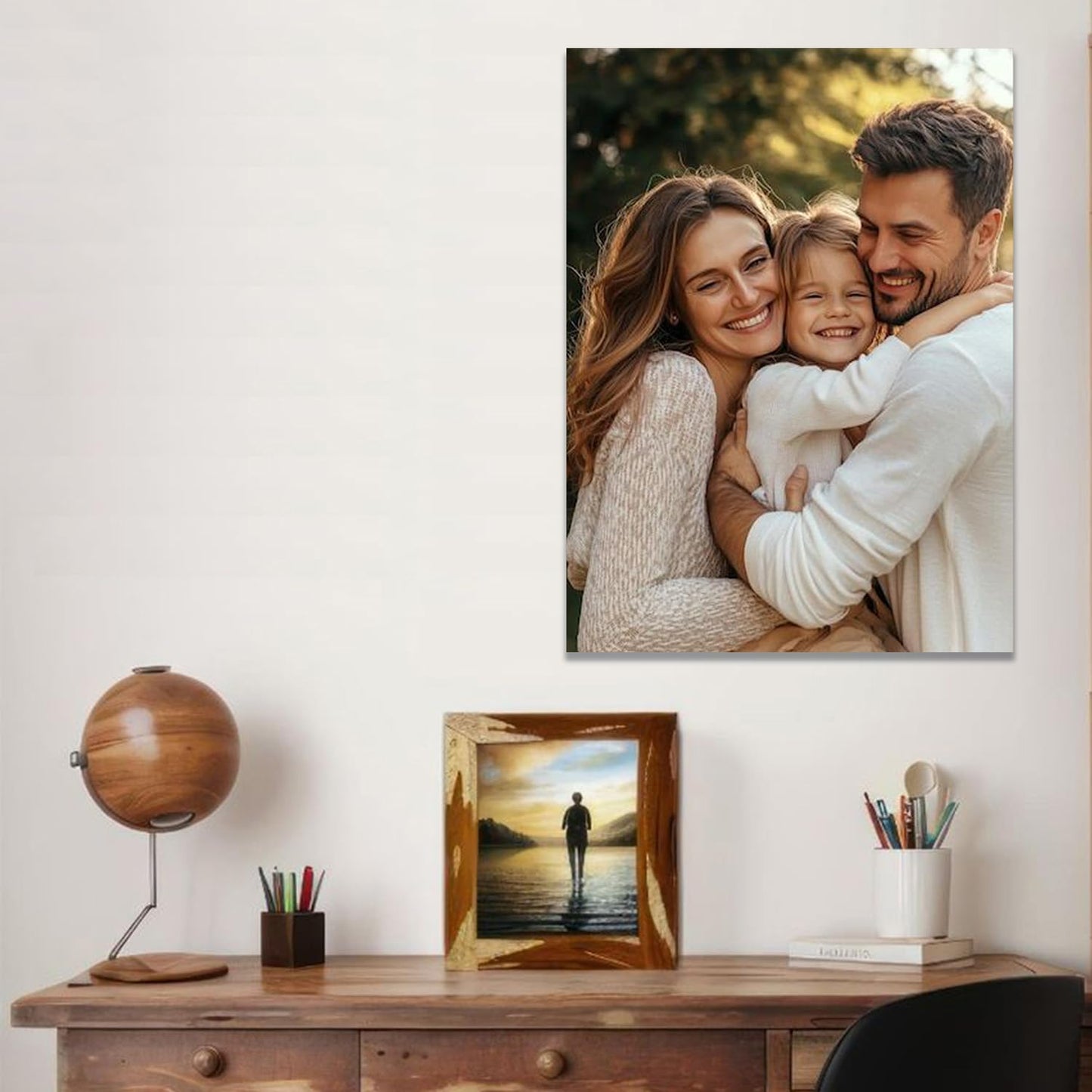 GZZFXXD Personalized Custom 22'x34'' Canvas Prints with Your Photo/your Image Large Wallart Wall Decor for Bedroom Dining room Living room Children's room(Unframed)