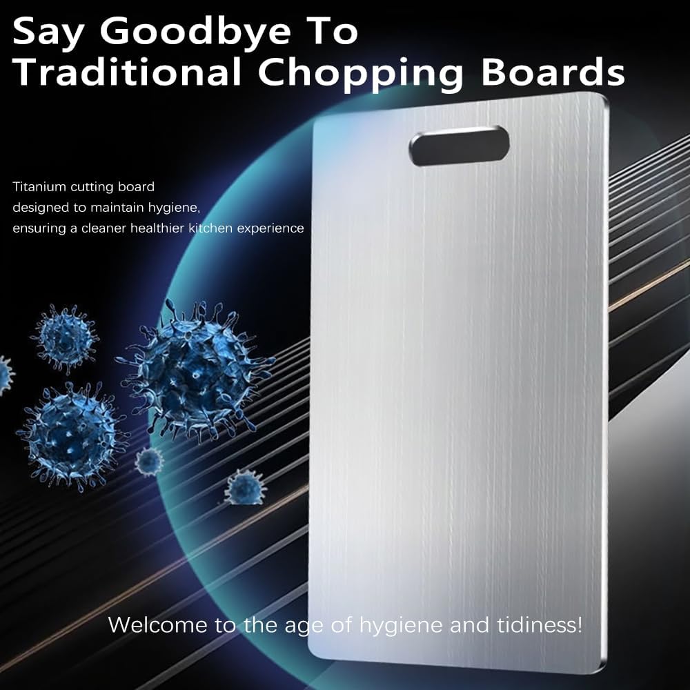 3 pack Titanium Cutting Boards for Kitchen -Titanium Cutting Board Double Sided Titanium Cutting Mat,Non Stick Chopping Board