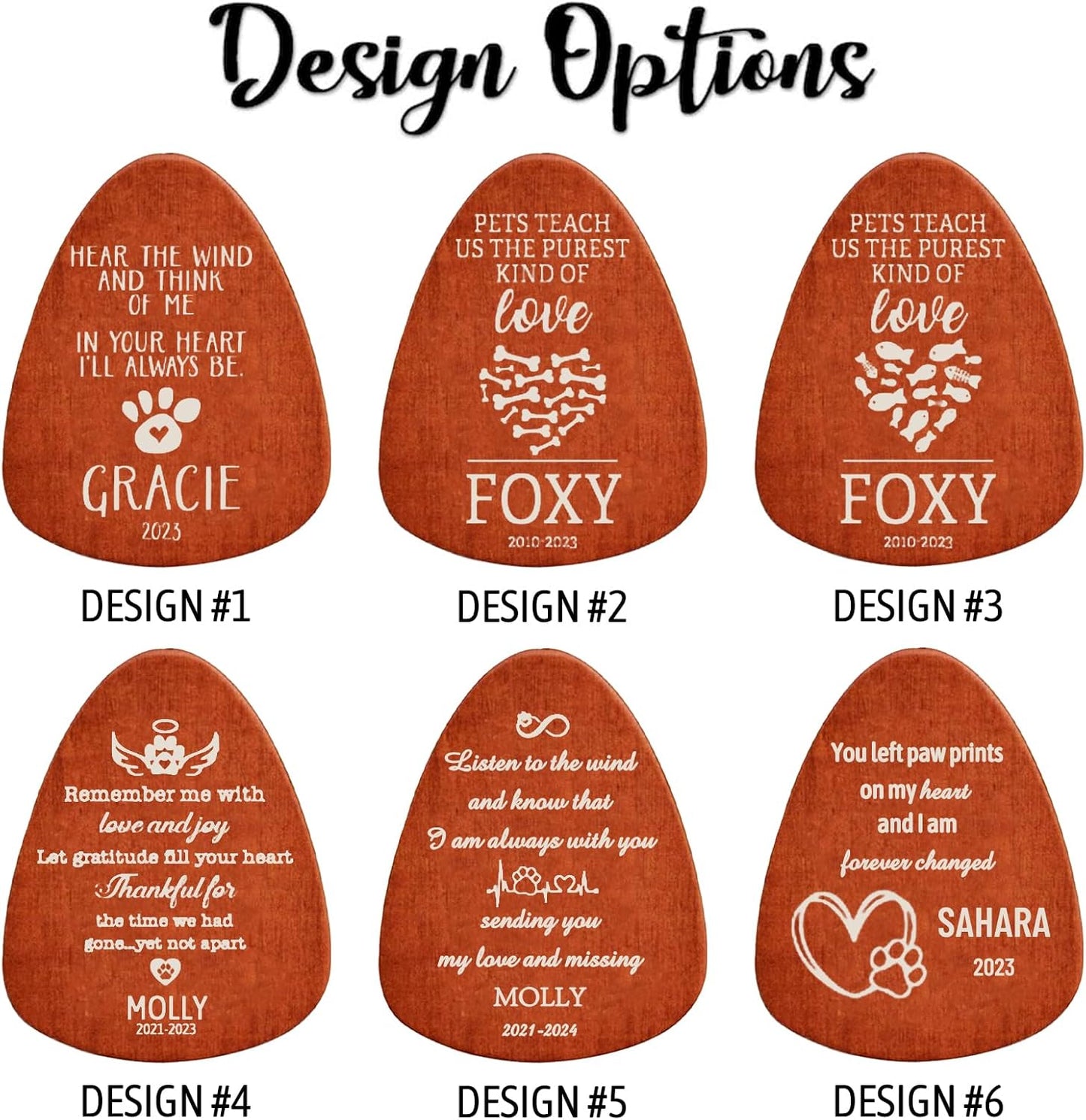 Personalized Pet Memorial Wind Chimes - Dog Memorial Gifts for Loss of Dog,Dogs Remembrance Bereavement Gift,Custom Pet Loss Sympathy Gifts in Memory of Dogs Cats (Design 1)