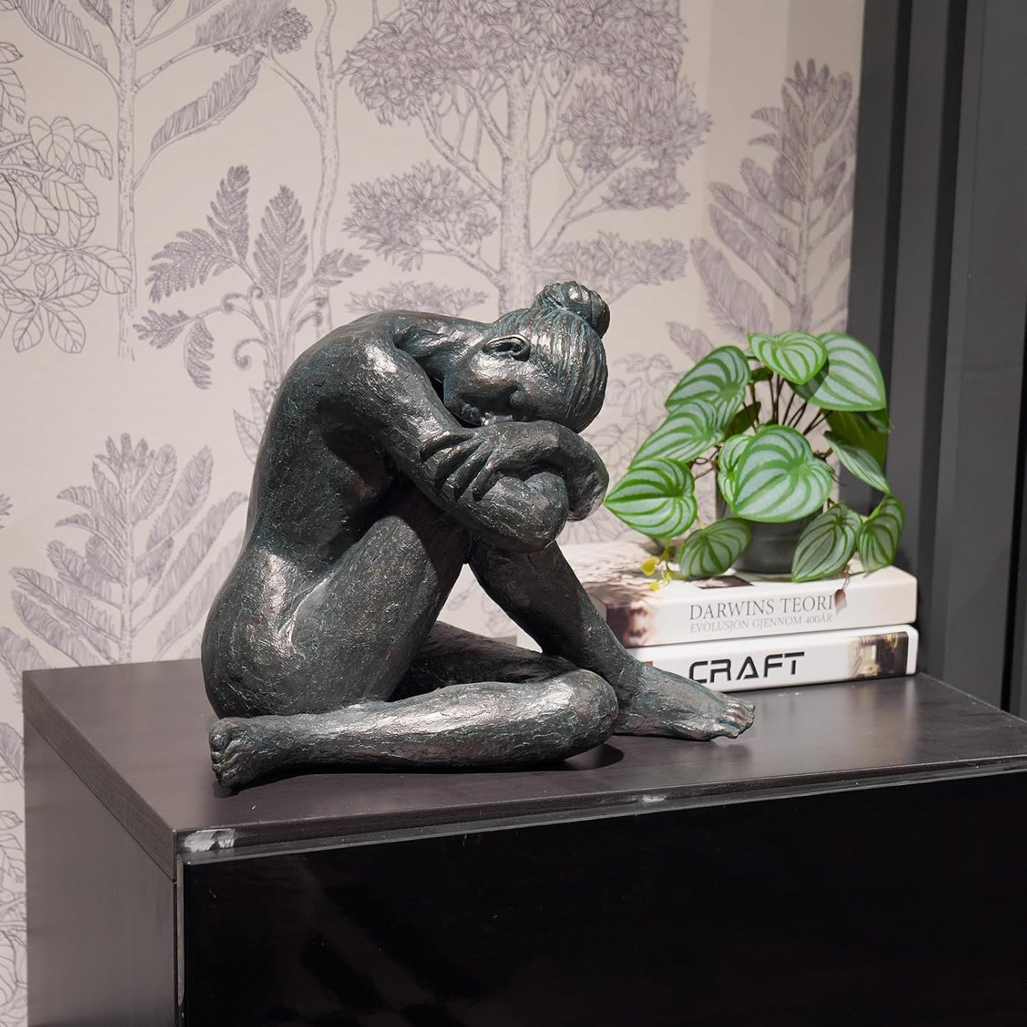 Guichifun Yoga Dancer Statue Home Decoration - Resin Sculpture Modern Creative Home Ballet Thinker Dancers Handicrafts Art Ware Home Décor Office Room Ornament Gifts 13.5 x 9.5 x 11.25 Inch