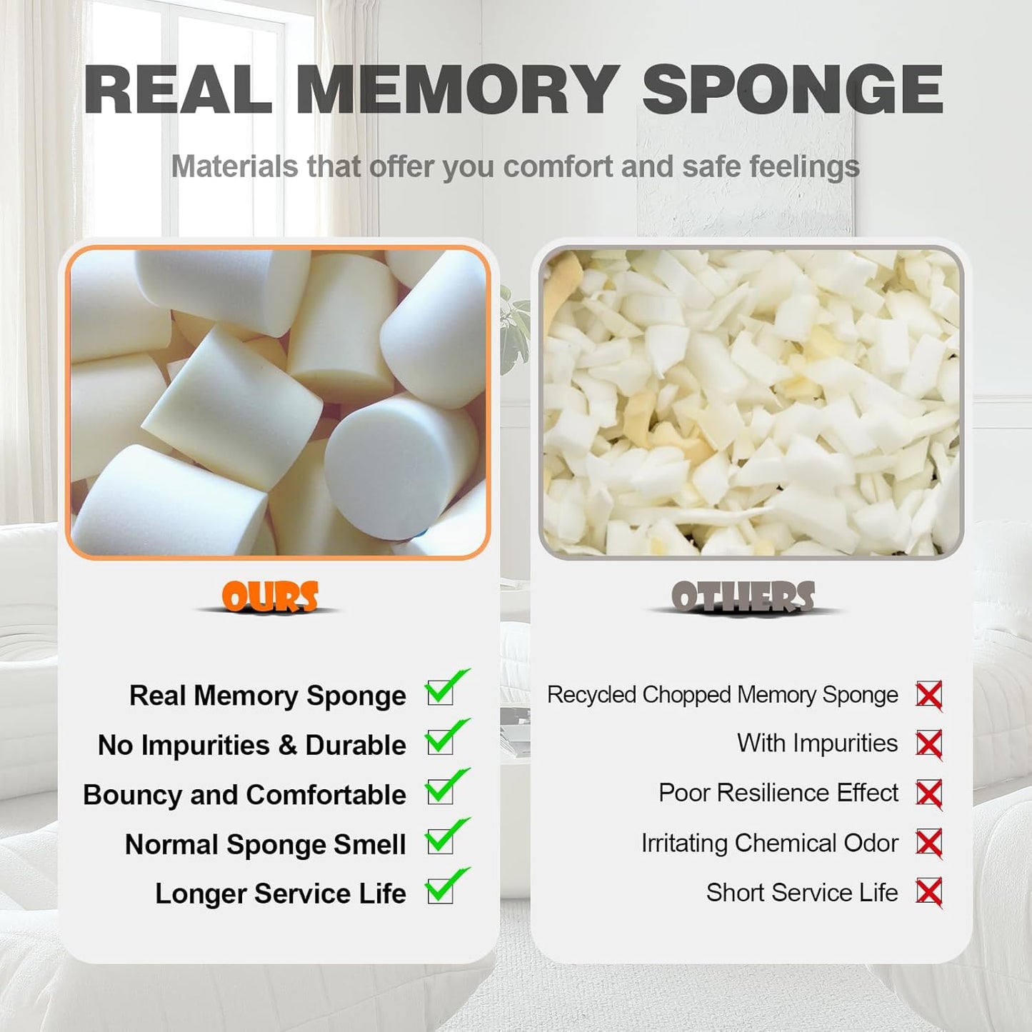 Luxury Sofa Couch Chair, Lazy Floor Seating, Fireside Bean Bag Chair, Ergonomic Tatami Sofa Lounger for Living Room, Bedroom, Office, 3 Seat, Green