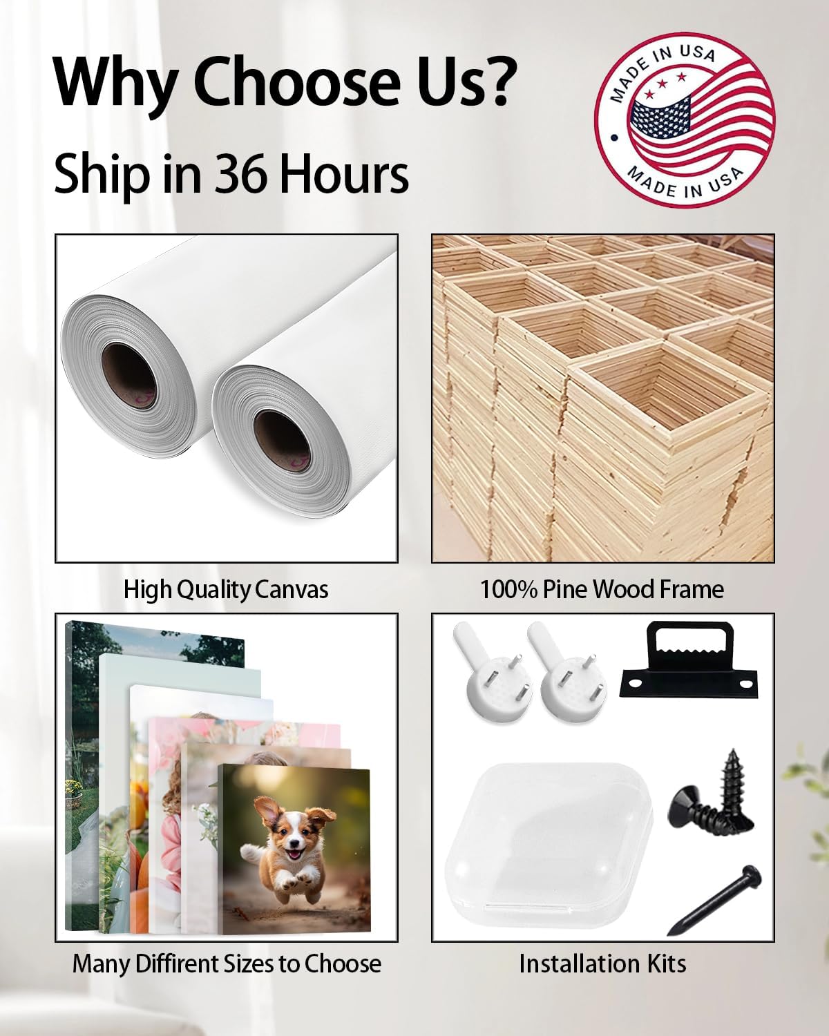 AbcCustomize Custom Canvas Prints,Transform Your Memories into Beautiful Art with Personalized Photo on Canvas,Personalized Canvas Wall Art for Home Decor, Gifts, and Keepsakes