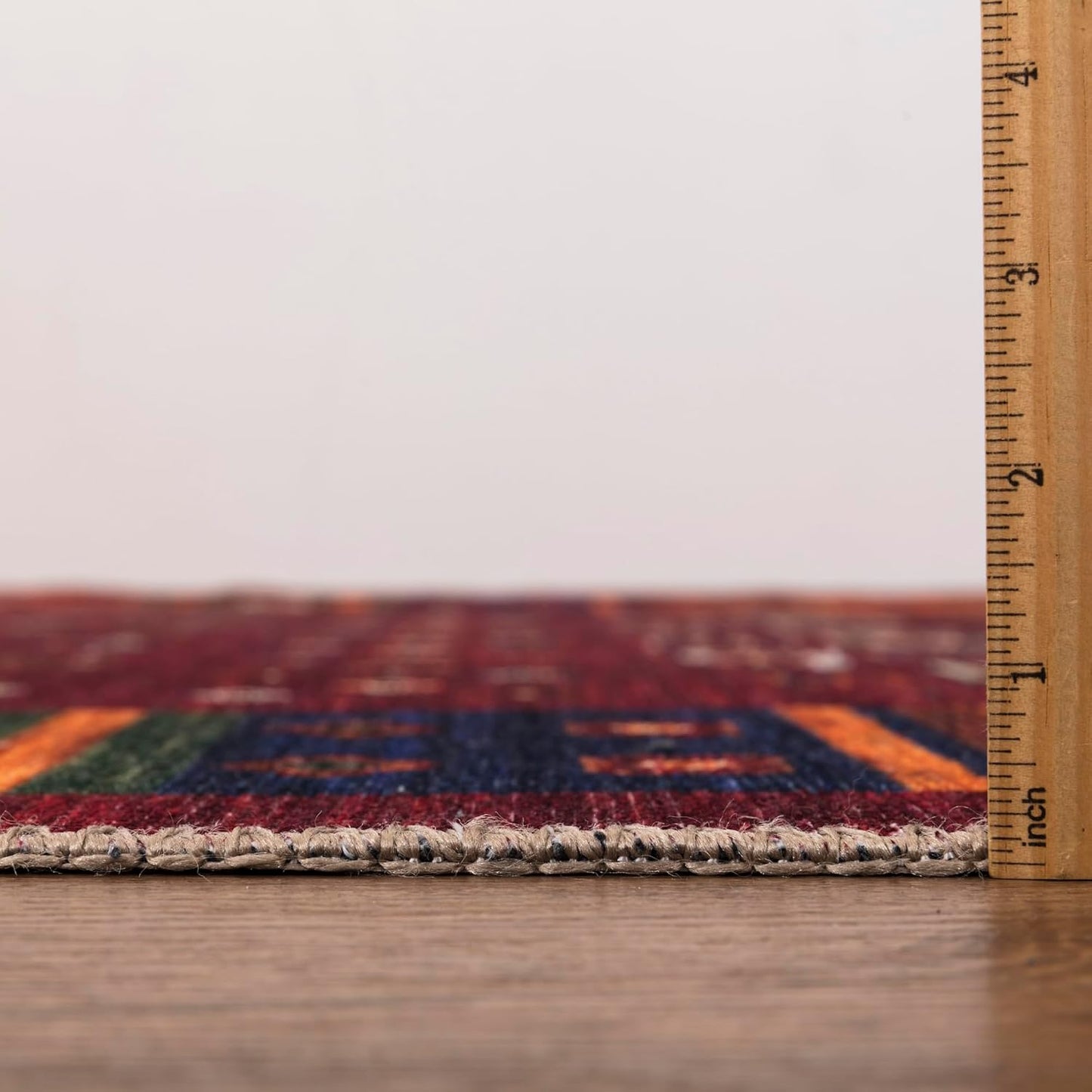 Keen Home Design 5x7 Rug - Machine Washable Area Rug with Non-Slip Backing, Ideal for Living Room, Dining Room, Bedroom - Vintage, Easy Clean, Durable, Low Pile Rug - (5' x 7')