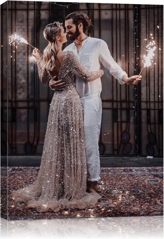 AbcCustomize Custom Canvas Wall Art with Your Photos, Perfect for Living Room, Bedroom, Farmhouse Decor, Personalized Gifts