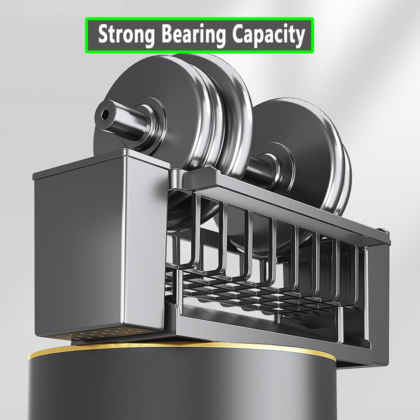 Utensil Holder, 3 Compartments Utensil Drying Rack, Dish Drainer for Kitchen Counter,Kitchen Utensils Holder with Towel Bar,Self-Draining Tray Design(White)