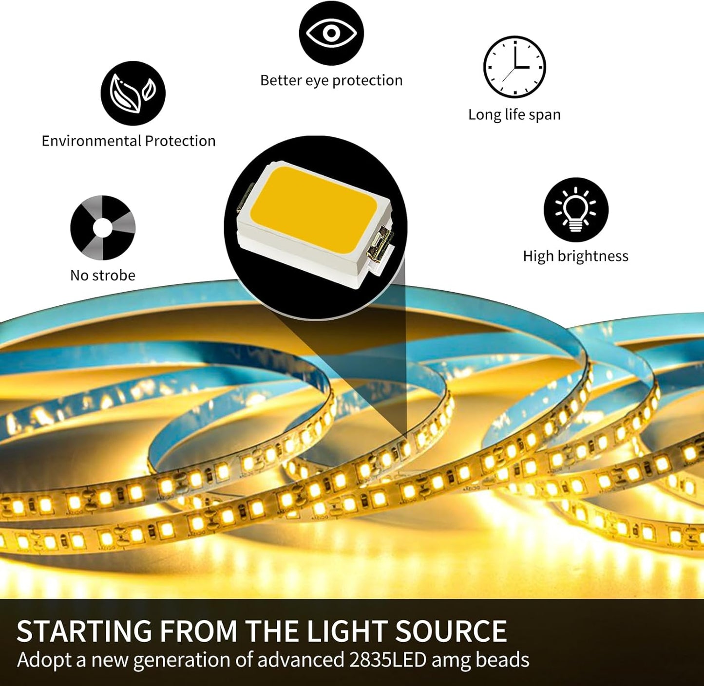 Modern Ceiling Chandelier Light, Acrylic Anti Flicker Pendant Lamp with Remote Control Dimmable 3 Color Mode & Brightness (Warm Cool Neutral Light) for Kitchen Bar Walnut 57in