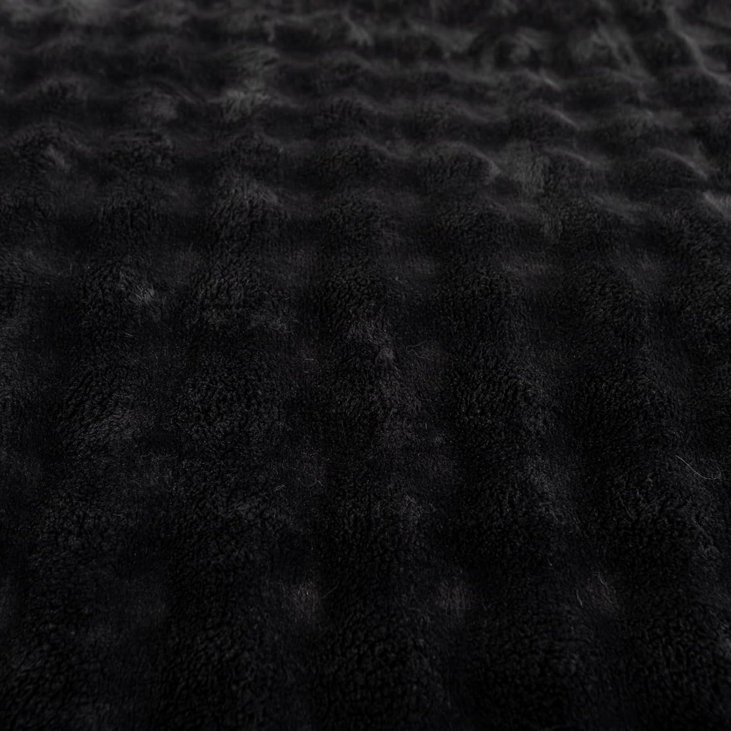 YUSOKI Luxury 3D Bubble Throw Blanket 3.1lb,All Ages,Home Decoration, (Black,60 * 80inches)