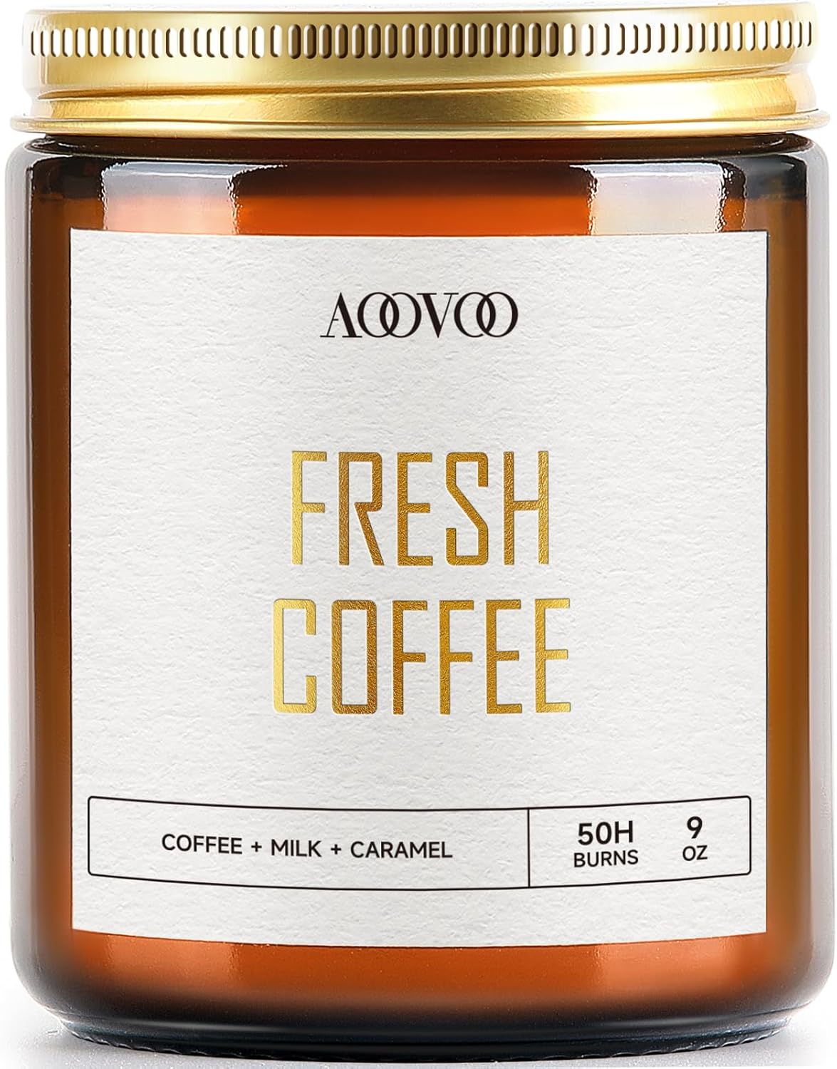 AOOVOO Fresh Coffee Candles - 9 oz Scented Candles, Aromatherapy Candle, Soy Candle for Home Scented