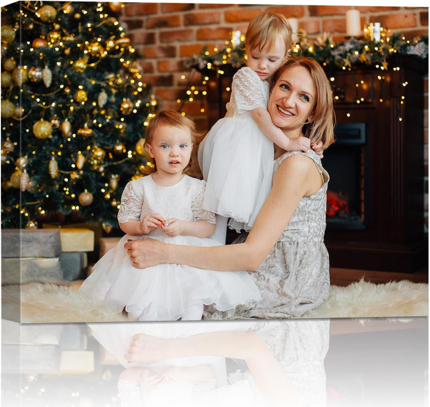 AbcCustomize Canvas Prints with Your Photos, Personalized Photo To Canvas Print for Bedroom, Living Room, Farmhouse Office Decor,Custom Canvas Wall Art for Gifts & Keepsakes, Ready to Hang