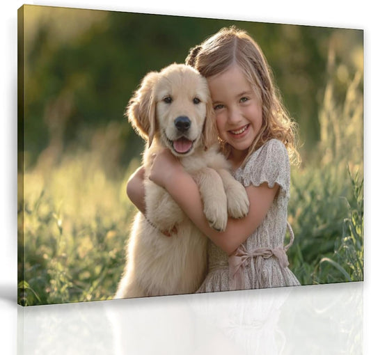 GAIYUAO Custom Canvas Prints with Your Photos Customized Canvas Pictures for Wall Art Large Wall Art for Living Room Personalized Pictures with Photos for Home Decor Bedroom 8x12in