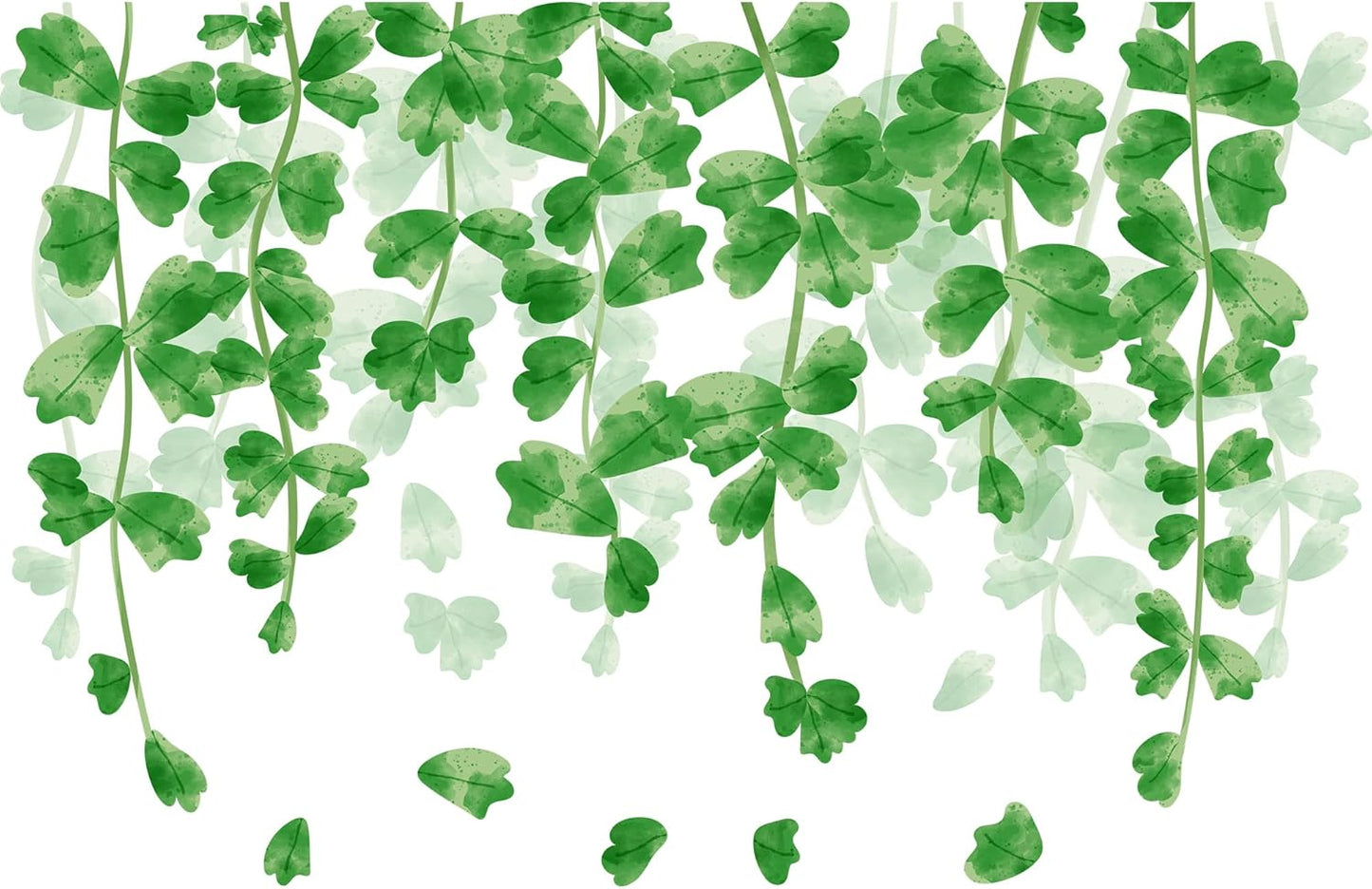 Amaonm Creative Removable Rainforest Plants Wall Decals Hanging Green Leaves and Vines Wall Stickers 3D Home Wall Corner Background Decoration Decor for Kids Girls Bedroom Nursery Offices Living Room