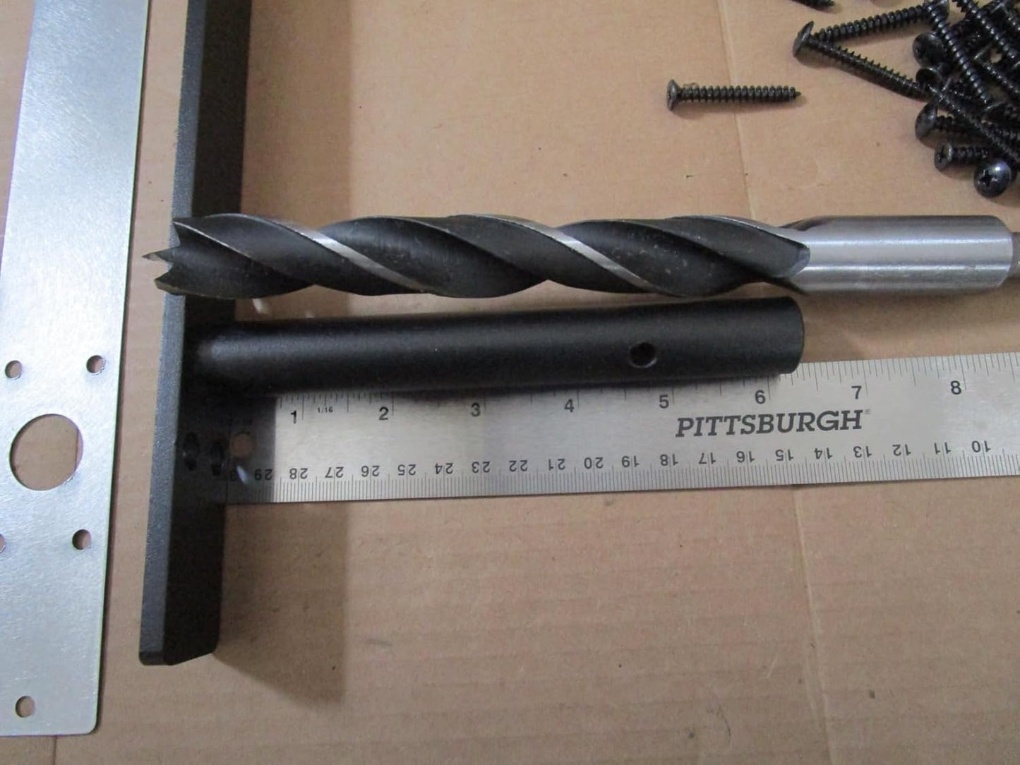 Heavy-Duty Floating Shelf Bracket, Hidden Shelf Bracket for Mantel, if Installed on Studs, Maximum Load of 210 pounds, Hidden Bracket 16 inches (with Ease kit)