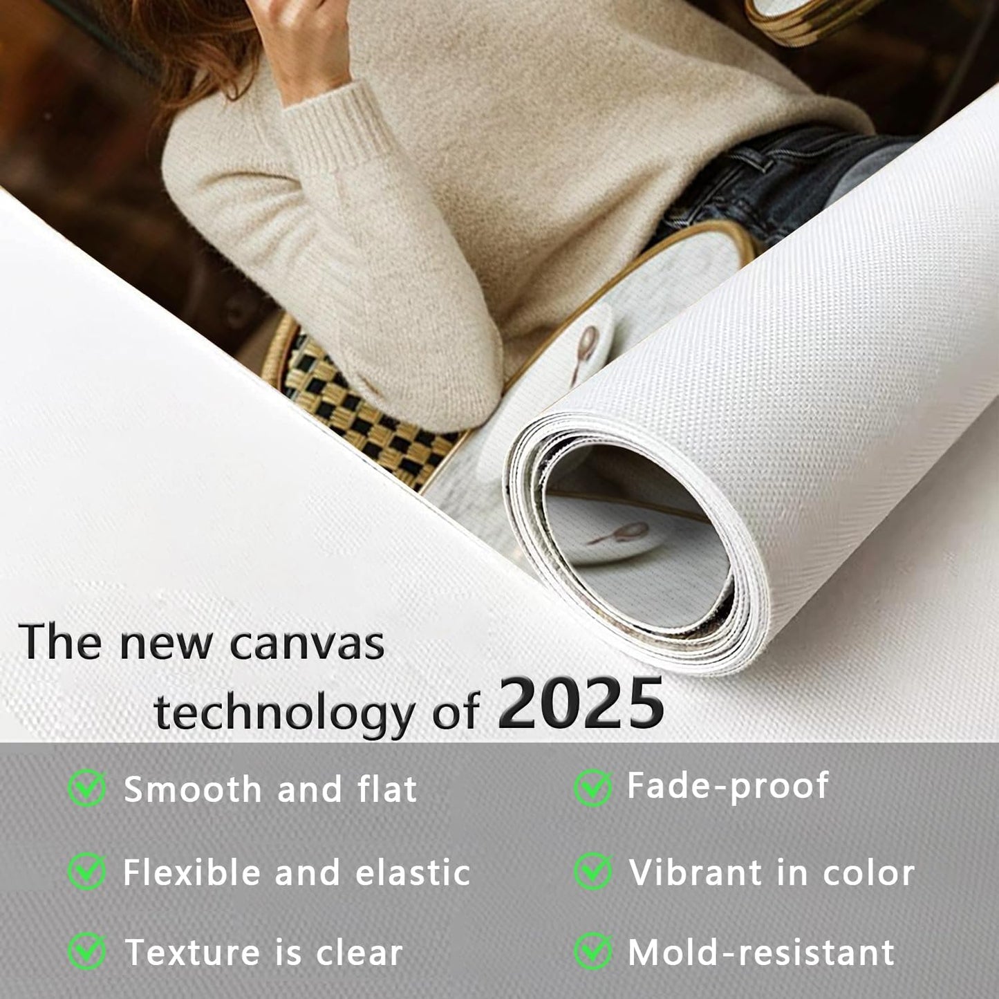 GZZFXXD Personalized Custom16''x20'' Canvas Prints with Your Photo/your Image Large Wallart Wall Decor for Bedroom Dining room Living room Children's room(Unframed)