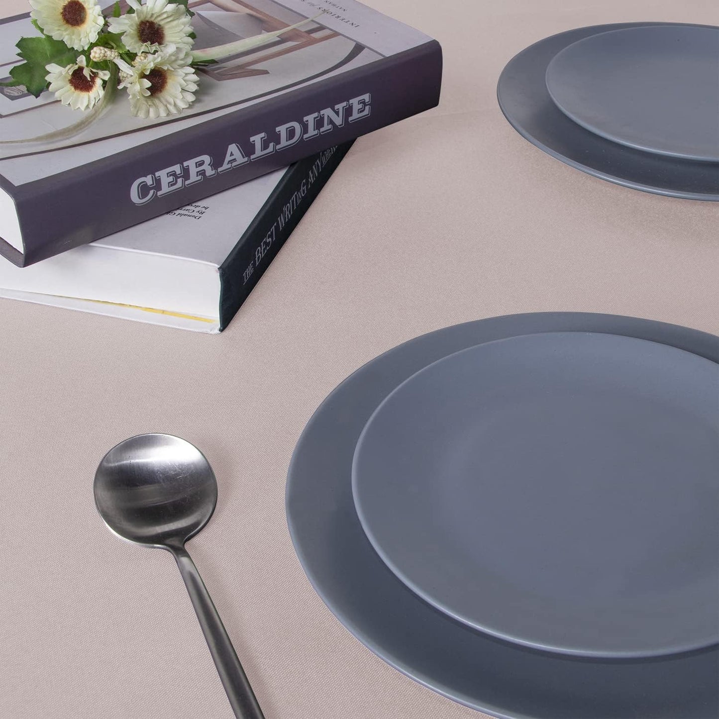 sancua Square Tablecloth - 70 x 70 Inch - Stain and Wrinkle Resistant Washable Polyester Table Cloth, Decorative Fabric Table Cover for Dining Tables, Buffet Parties and Camping, Blush