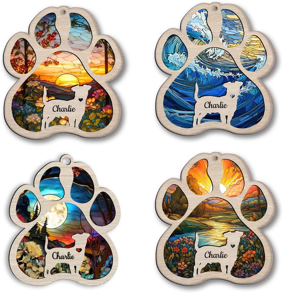 Personalized Greater Swiss Mountain Suncatcher Dog Memorial Gifts, Custom Greater Swiss Mountain Ornament Christmas Tree, Pet Remembrance Gift, Loss of Dog Sympathy Gift, Pet Loss Suncatcher