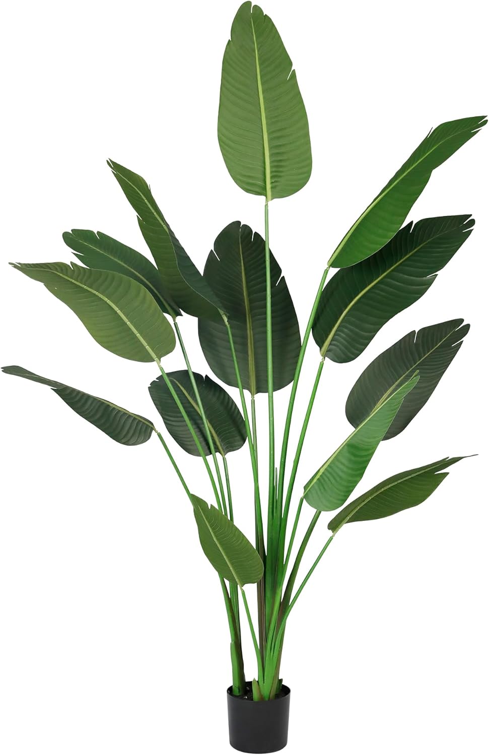 Worth Garden Artificial Bird of Paradise Plant 5.9ft, Tall Faux Tropical Tree for Home and Office Décor, Lifelike Greenery for Indoor and Outdoor Use