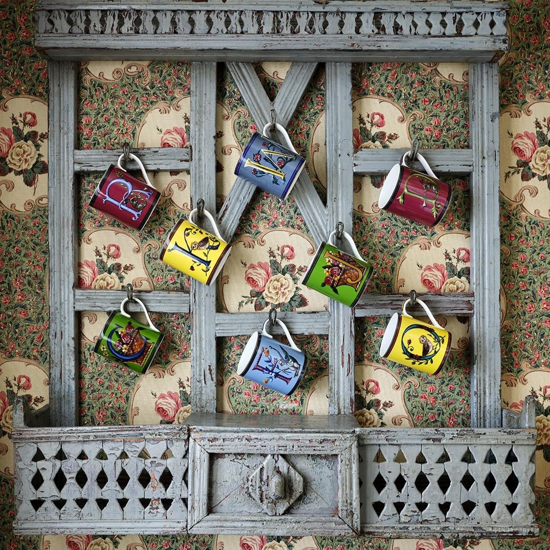 Spode Kit Kemp Alphabet Mug - Letter J Monogram in Fine China, 12oz Ceramic Coffee Cup for Hot Drinks, Personalized Drinkware for Unique Gifts, Dishwasher Safe Tea or Coffee Mug - Gift Box Included