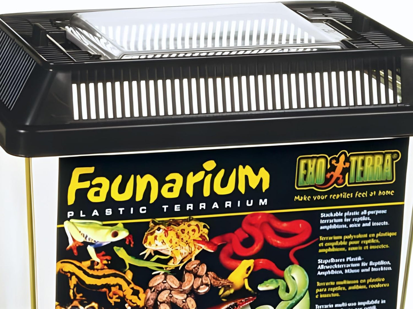Exo Terra Faunarium, Plastic Reptile Terrarium, Large, PT2265